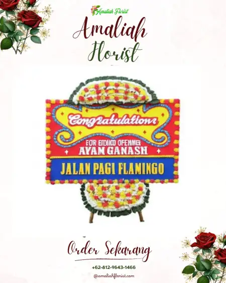 Sewa Papan Bunga Temas